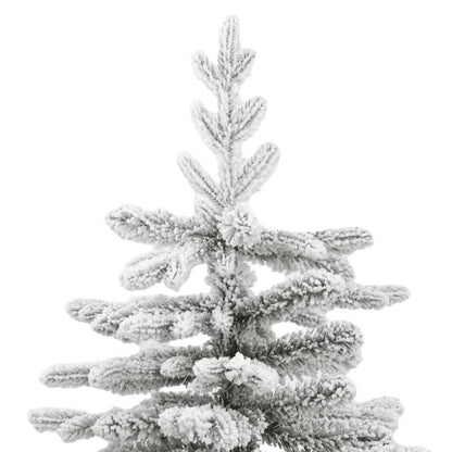 Kunstkerstboom – Nepboom – Kerstboom – Kunsttakken – Flockboom – 180 cm – Inclusief Standaard – Onderhoudsvrij