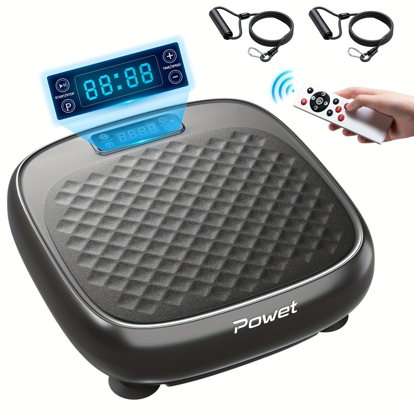 Trilplaat – Vibratieplaat – Powerplate – Vibratietrainer – Fitnessplatform – Compact Mini Formaat – Stevig IJzeren Materiaal – Draagkracht Tot 100 kg