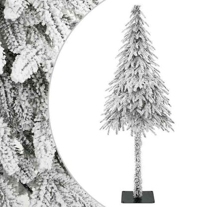 Extra Large 180cm (6ft) Artificial Christmas Tree - Full Floor Decoration with Sturdy Base, No Assembly Required, Realistic Snowy Branches, Heavy-Duty Construction for Living Room, Entryway, Party Decor - Easy Setup Holiday C