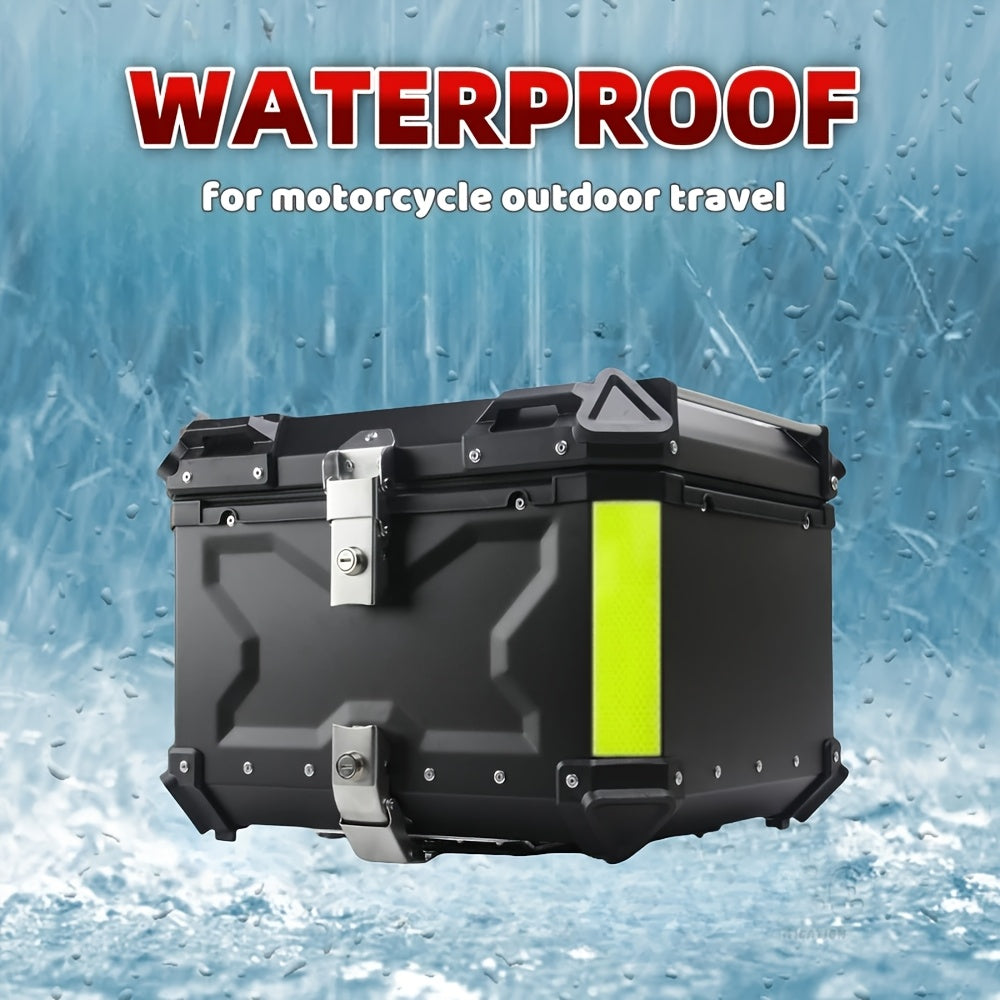 Motorfiets Koffer – Topkoffer – Achterbox – Helm Opbergbak – Bagagebox – 65L Inhoud – Waterdicht Aluminium