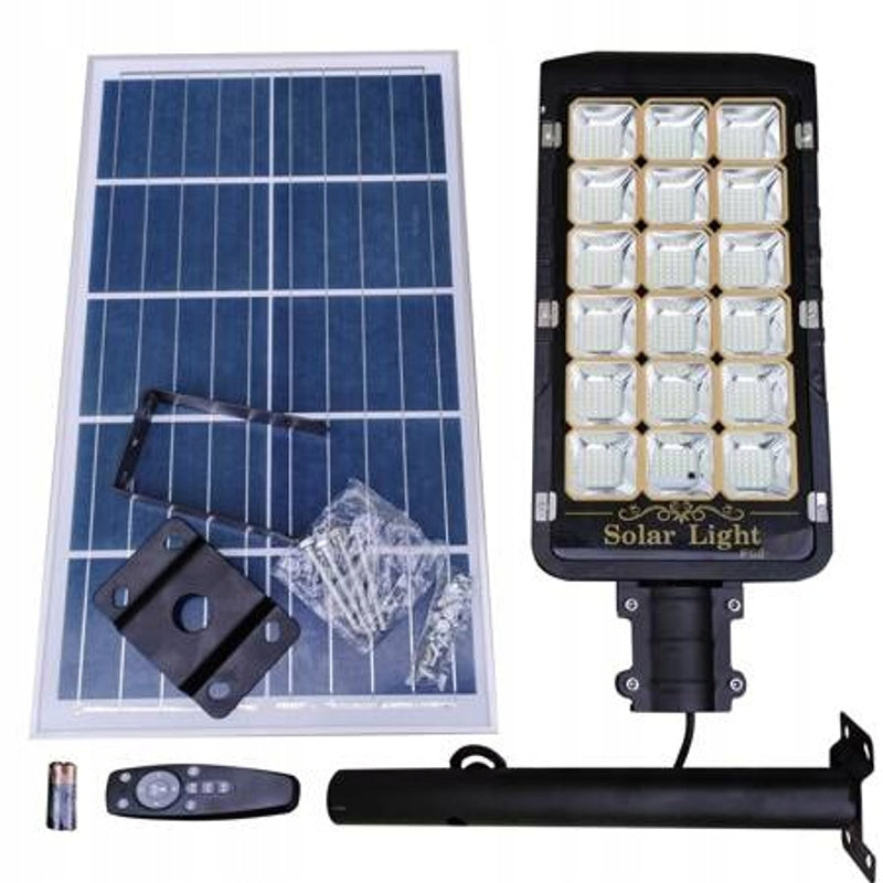 Solar LED Straatlamp – Buitenlamp – Tuinverlichting – Opritverlichting – Industriële Lamp – 800W Met 290 LED’s – 60 Ah Lithium Batterij