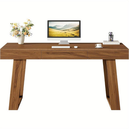 Retro Bureau – Werkplek Bureau – Computerbureau – Thuiswerkplek – Studiebureau – 139,7 cm Breed – Ingebouwde Lade