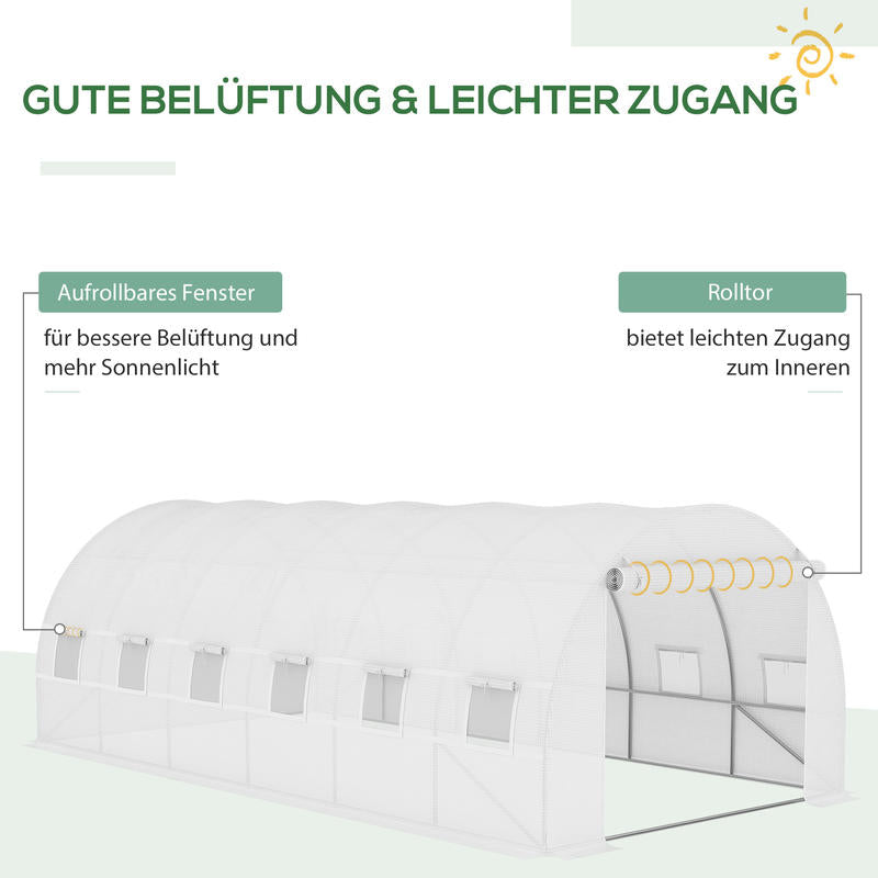 Kaskap – Kassenhoes – Plantenkas – Tuinkas – Kashoes – 6x3x2 Meter – UV-bestendig & Ventilerend