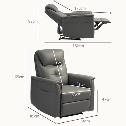 Relaxfauteuil – Relaxstoel – Fauteuil – Tv-stoel – Ligstoel – Verstelbare Rugleuning tot 150° – Pocketvering Zitting – Lichtgrijs Microfiber