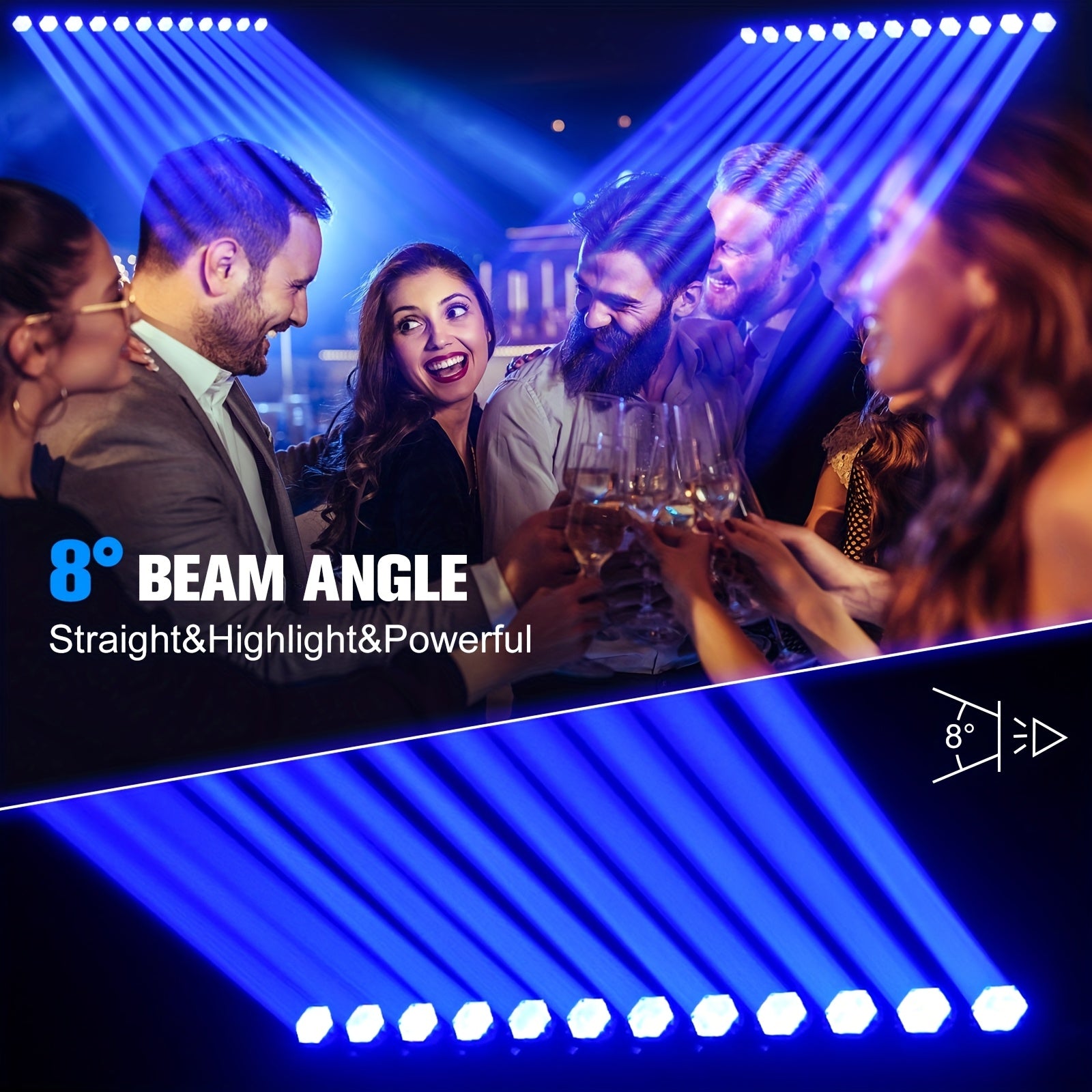 LED RGBW Moving Head Bar Light – DJ Licht – Stage Verlichting – Disco Lamp – KTV Spot – 270W Hoog Vermogen – DMX512 Controle - QUORE
