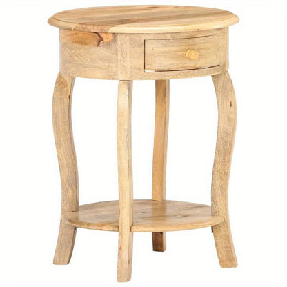 Bijzettafel – Bijzettafeltje – Nachtkastje – Salontafel – Banktafel – Massief Mangohout – Compact 37x37x61 cm