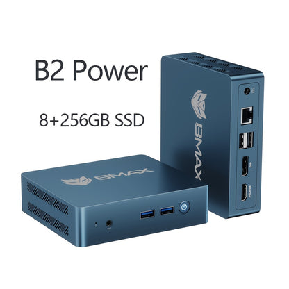Mini PC Desktop Computer – Compact PC – Streaming Computer – Office PC – Power Mini PC – Intel 5205U – 8GB DDR4 RAM – 256GB M.2 SSD – Dual 4K UHD Display – Efficiënte Koeling