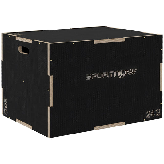 Plyobox – Sprongbox – Jumpbox – Fitness Box – Crossfit Box – 3 Hoogtes 51/61/76 cm – Stevig Beukenhout