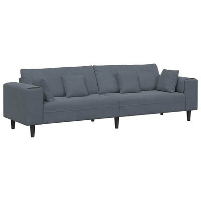 Bankstel – Hoekbank – Slaapbank – Zetel – 4-Zitsbank – Zacht Fluweel – Stevig Houten Frame
