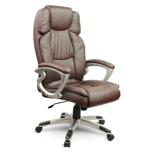 Bureaustoel – Kantoorstoel – Draaistoel – Gamestoel – Werkstoel – Eco-leer Bekleding – Ergonomische Hoofdsteun