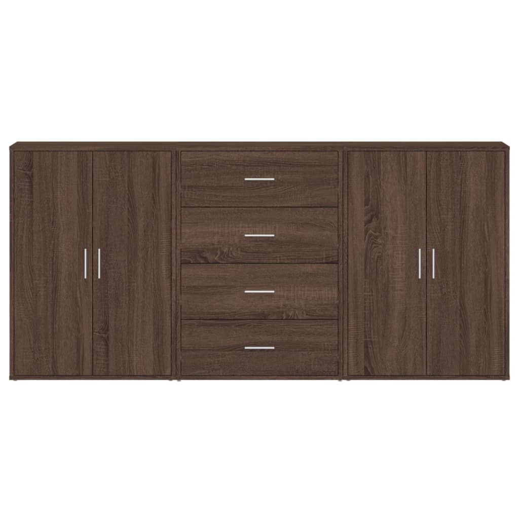 Dressoir – Ladekast – Opbergkast – Woonkamerkast – Kast – Beton Grijs – Robuust Materiaal – Veel Opbergruimte