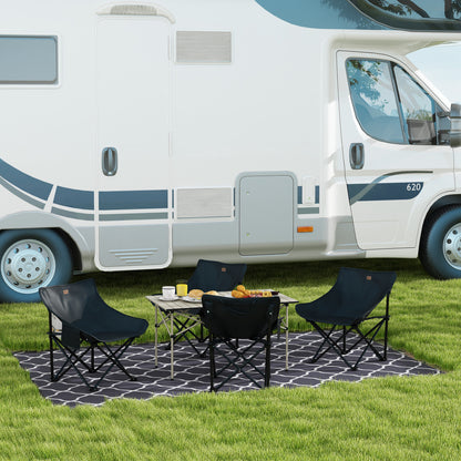 Campingtafel – Klaptafel – Vouwtafel – Kampeertafel – Tafeltje – Oprolbaar Tafelblad – Aluminium Frame – 95 x 55 cm – Khaki – Lichtgewicht – Compact