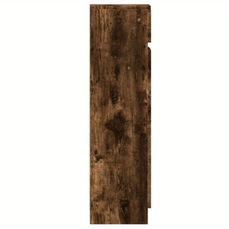 Schoenenrek – Schoenenkast – Schoenendisplay – Schoenenopberger – Schoenrek Gerookt Eiken Marrone – Compact 100,5x28x100 cm – Duurzaam Plywood
