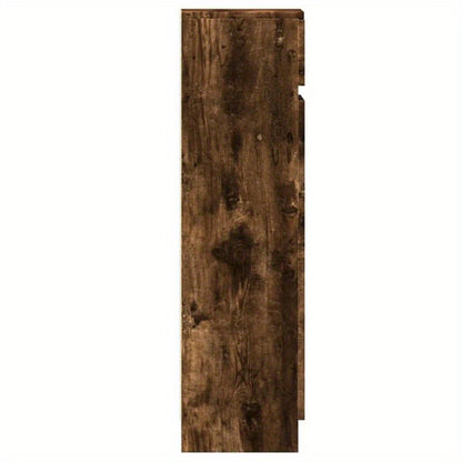 Schoenenrek – Schoenenkast – Schoenendisplay – Schoenenopberger – Schoenrek Gerookt Eiken Marrone – Compact 100,5x28x100 cm – Duurzaam Plywood