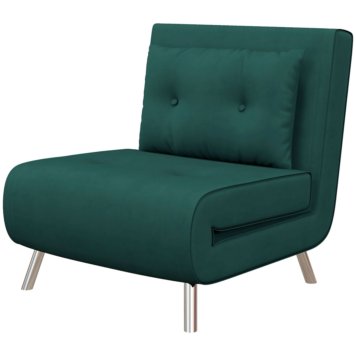 Relaxfauteuil – Relaxstoel – Ligstoel – Leesstoel – Zitzak – Donkergroen – Verstelbare Rugleuning – Linnen Look Bekleding