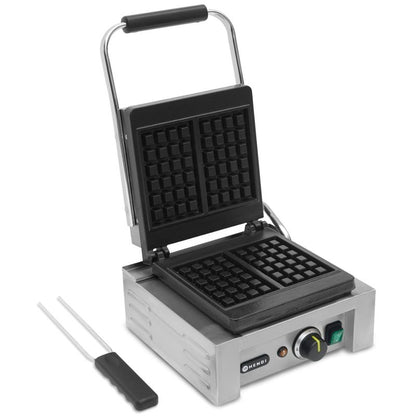 Professional Waffle Maker for 2 Rectangular Waffles 1.5Kw - Hendi 212103 - QUORE