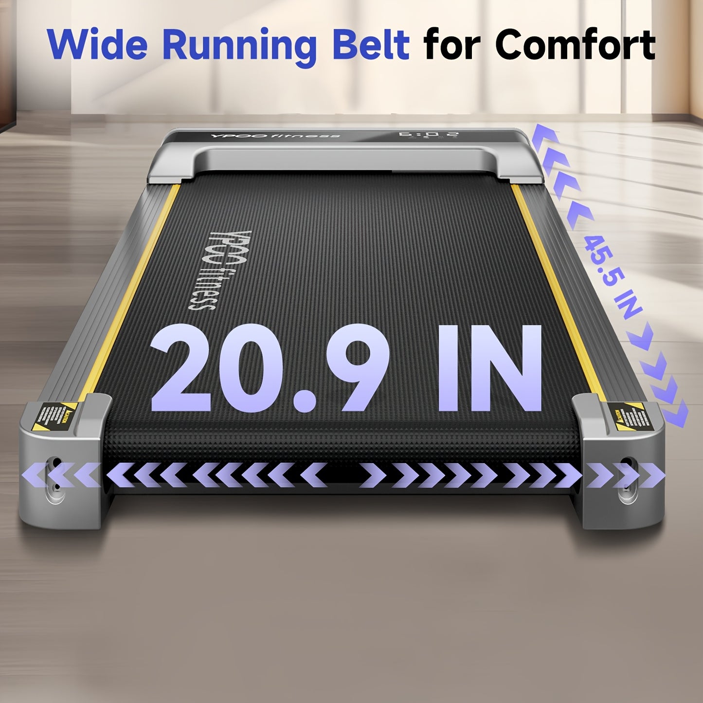 Loopband – Walking Pad – Wandelband – Treadmill – Hometrainer – Inklapbaar – 3 Hellingsstanden – Stille 2,5PK Motor