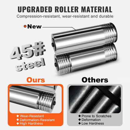 Rolmolen – Rolmachine – Metaalpers – Sieradenpers – Metalen Vormer – 3-in-1 Multifunctioneel – Instelbare Persdikte 0-6 mm