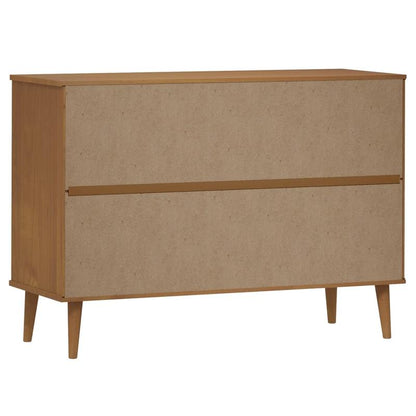 Houten Opbergkast – Bergkast – Industriële Kast – Opbergmeubel – Organizer – Bruin – Met Slot – Ruime Indeling 113x40x80 cm