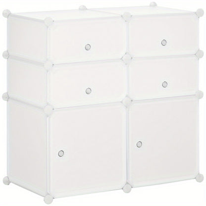 Schoenenkast – Schoenenrek – Schoenopberger – Schoenenkast – Opbergkast – Metaal Frame – Kunststof Opbergbakken – Compact 75x37x73 cm – Wit