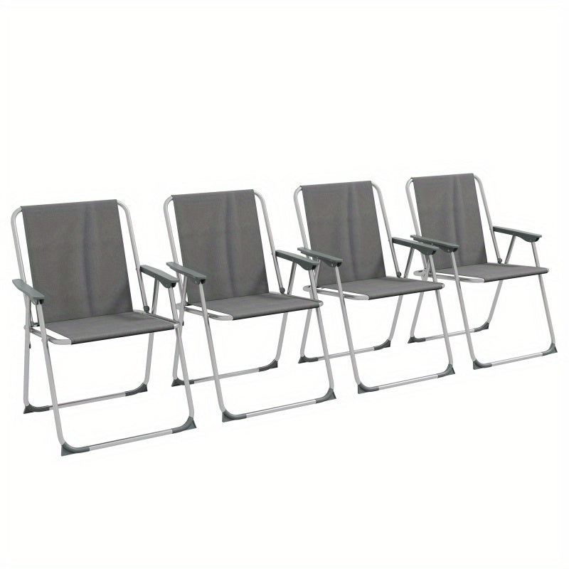 Opvouwbare Tuinstoelen – Klapstoelen – Campingstoelen – Balkontoelen – Lichtgewicht Stalen Frame – Ademend Oxford-Materiaal