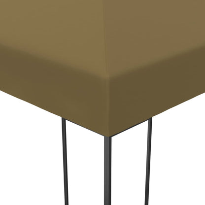 Overkapping Tuinkamer – Tuinhuis Partytent Pergola Serre – Taupe 3x4 Meter – Stalen Frame – Weerbestendig Polyester Dak