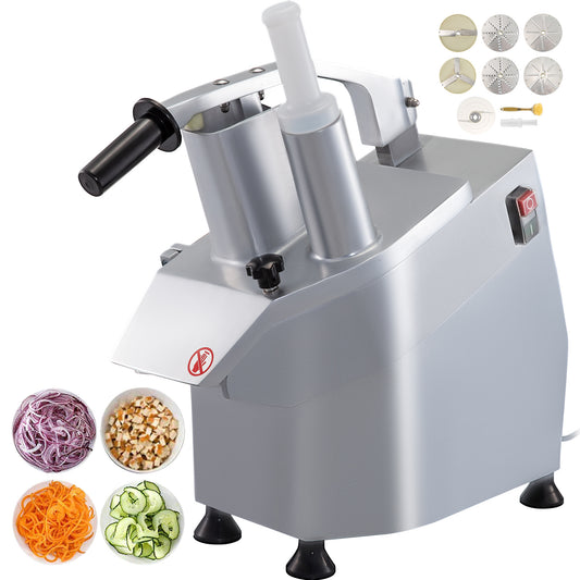 Groentesnijder – Mandoline – Groentehakker – Keukensnijder – Foodprocessor – 550W Krachtig Motor – Roestvrij Staal & Aluminium