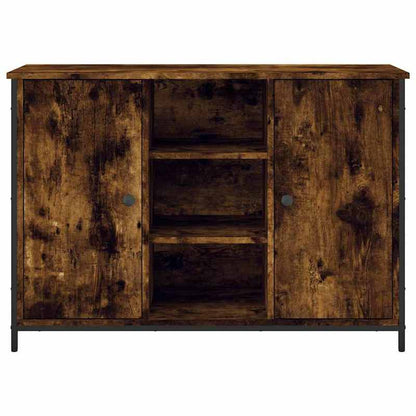 Dressoir – Sideboard – Kast – Opbergkast – Buffetkast – Gerookt Eikenhout – Compact Formaat 100x35x70 cm – Duurzaam En Functioneel Design