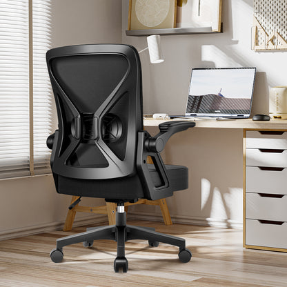 Office Chair with a Load Capacity of 150 Kg, Ergonomic Office Chair, Swivel Chair, Height Adjustable, Leather Office Chair