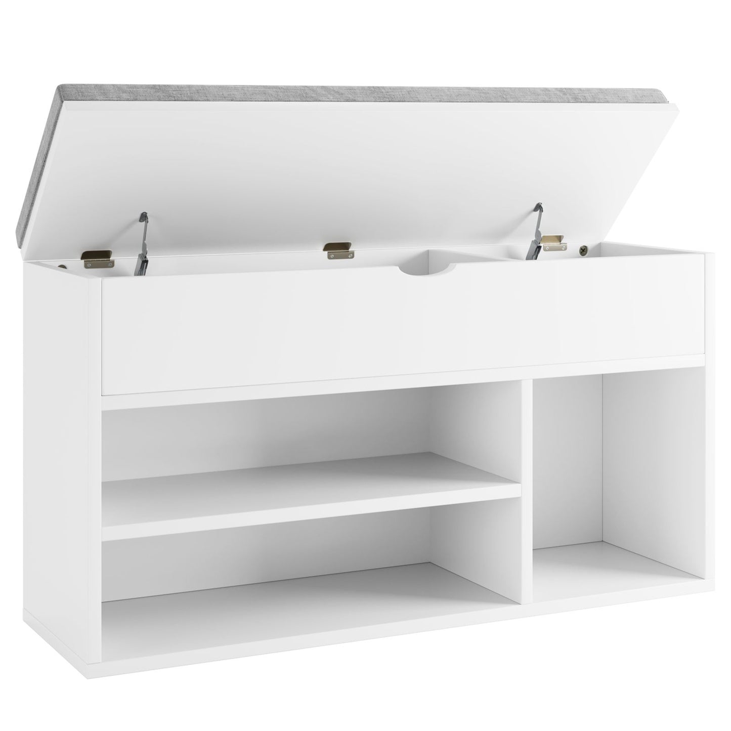 Schoenenbank – Schoenenrek – Schoenenkast – Schoenopberger – Halbank – Modern Design – Compact Met Twee Niveaus – Warm Bruin