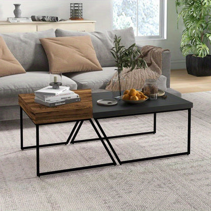 Salontafel – Bijzettafel – Sofa Tafel – Consuletafel – Woonkamertafel – Hardhout en Glas – Volledig Gemonteerd