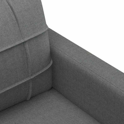 Fauteuil – Zitzetel – Relaxstoel – Leunstoel – Dragende Stoel – Donkergrijs Stof – Handmatig Verstelbaar – Stevig Hardhouten Frame