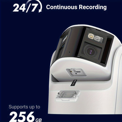 Bewakingscamera – Beveiligingscamera – Camerabewaking – Buitencamera – Dual Lens – 6MP Resolutie – Kleurennachtzicht met 2-weg Audio