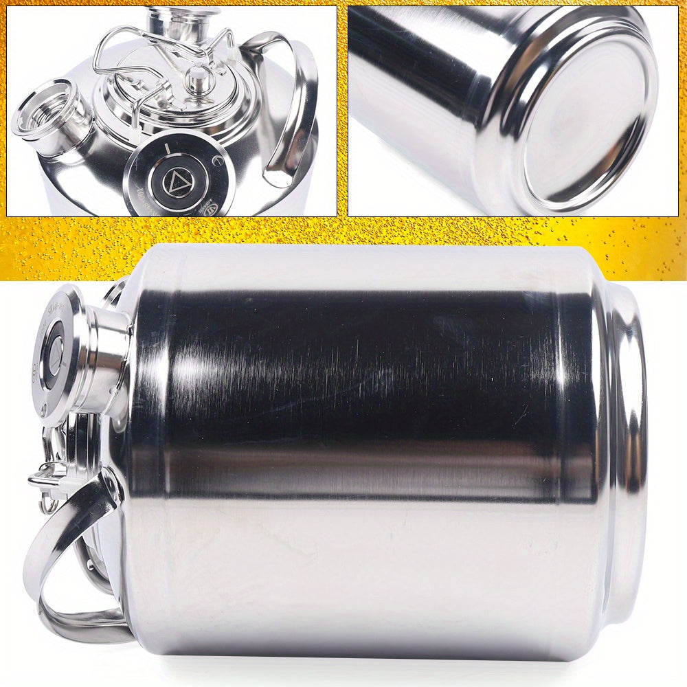 Reinigingsvat – RVS Vat – Biervat – Kegelvat – Keg Vat – 10L Inhoud – 304 Roestvrij Staal Electropolished