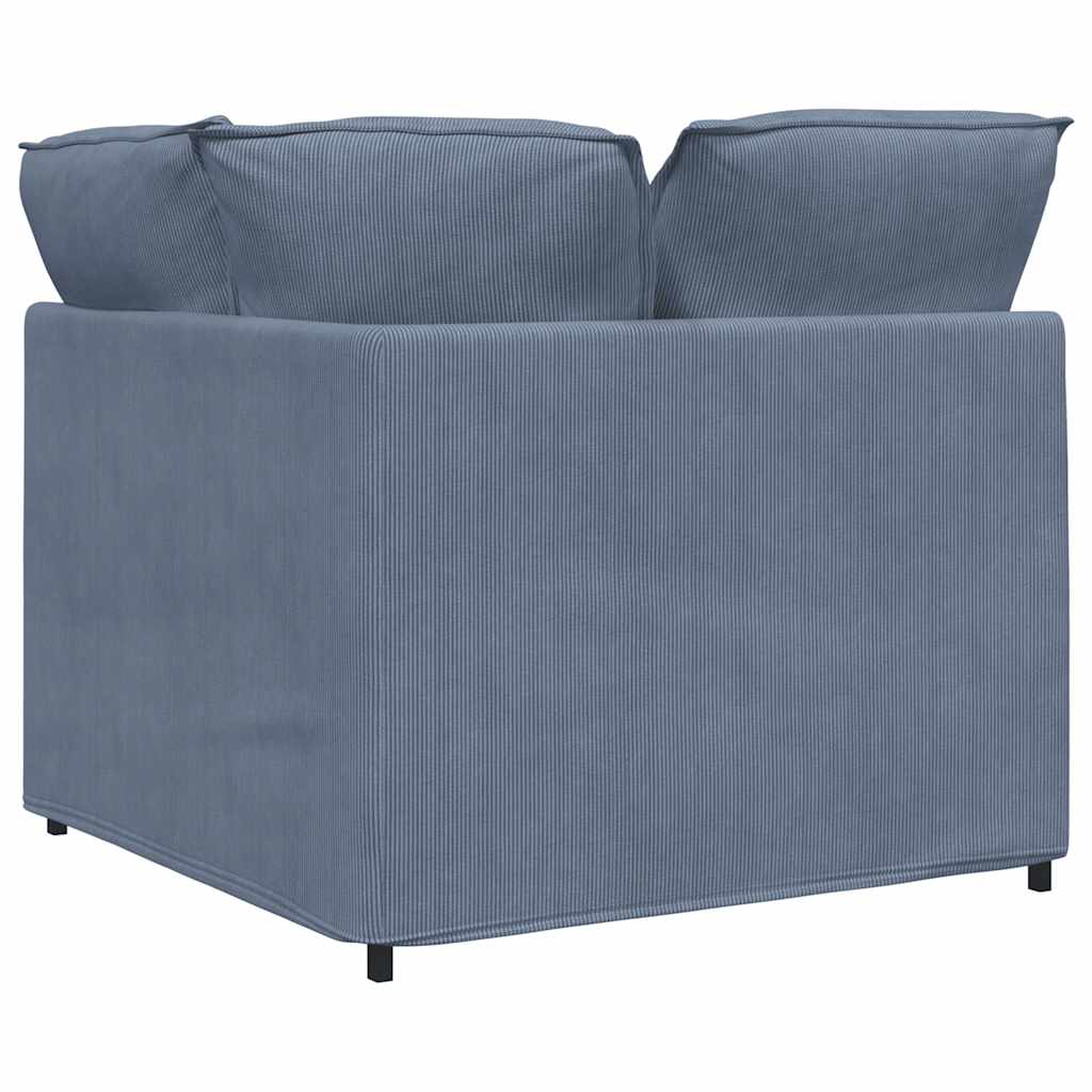 Modulaire Bank – Modulair Sofa – Hoekbank – Loungeset – Zitzak – Corduroy Stof – Met Metalen Frame – Flexibel Ontwerp