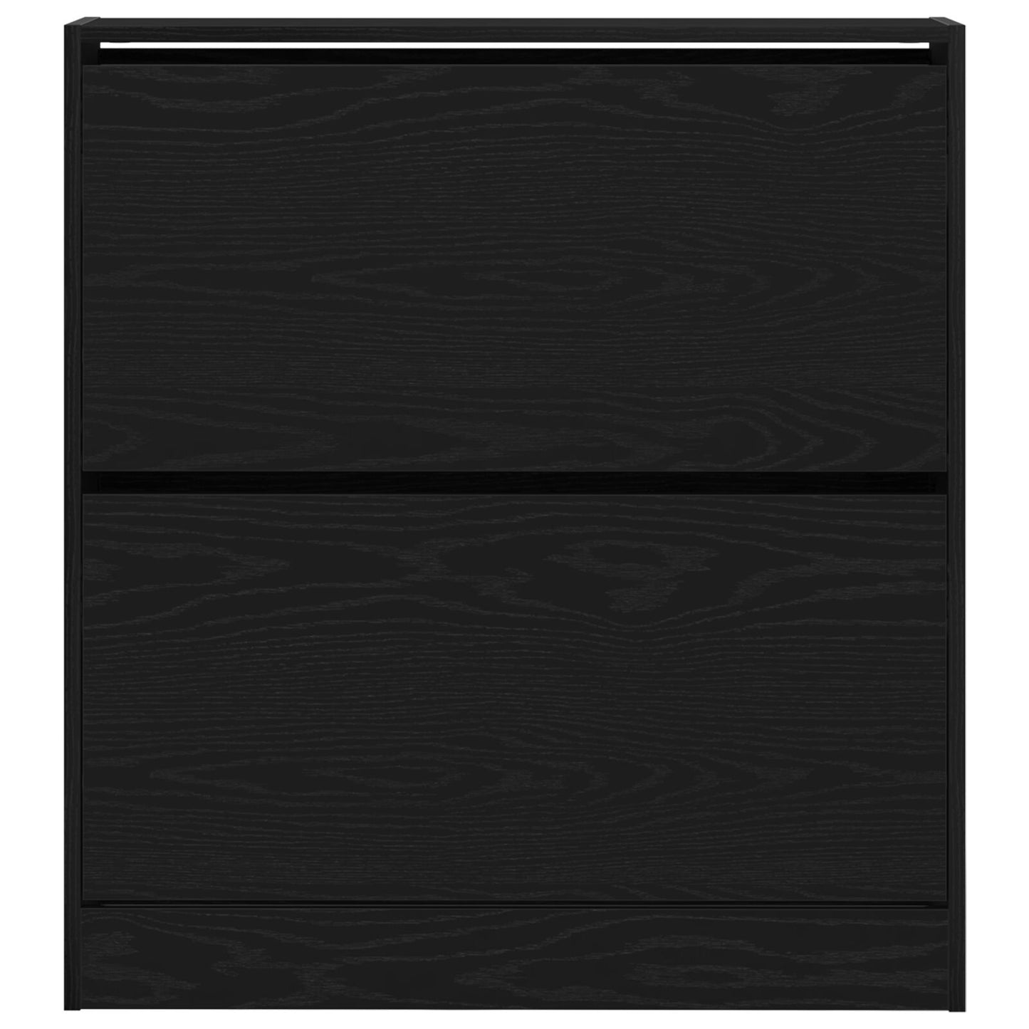 Schoenenkast – Schoenenrek – Schoenenopberger – Schoenenkastje – Schoenendisplay – Zwart Eikenhout – Flip-Drawer Systeem – Compact 80x21x87,5 cm – Ruimtebesparend Design