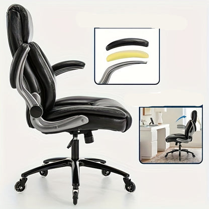 Bureaustoel – Office Chair – Gamingstoel – Draaistoel – Kantoorstoel – Verstelbare Armleuningen – Ergonomisch Met Lendensteun & Hoofdsteun – Zware Metalen Basis Met 360° Draaibare Zwenkwieltjes
