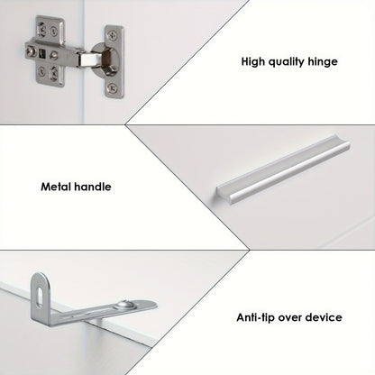 Badkamerkast – Badkamermeubel – Opbergkast – Kolomkast – Badkamerrek – Modern Design – Hoogte 68,5 cm – MDF Waterbestendig