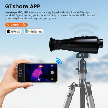 Thermische Monoculaire – Warmtebeeldkijker – Nachtkijker – Infrared Scope – Thermo Viewer – 8x Zoom – USB-C Oplaadbaar – WiFi Hotspot – 18mm Lens – ABS Behuizing