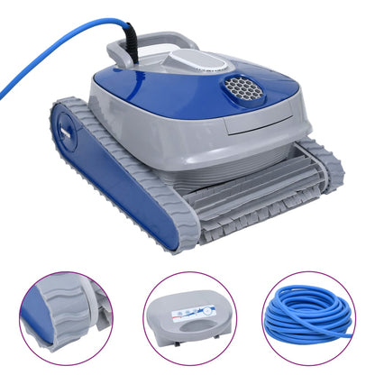 Robotstofzuiger zwembad – Zwembadrobot – Zwembadreiniger – Zwembadstofzuiger – Automatische zwembadreiniger – Klimfunctie voor vloer en wanden – Drie reinigingsprogramma’s – Wit/blauw