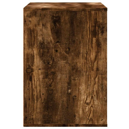 Easy Assembly Modern Dresser Cabinet - Smoked Oak Finish, Sturdy Engineered Wood Construction with Three Drawers, Compact Storage for Living Room, Bedroom, Office - Space-Saving Organizer (80x41x58cm), Contemporary Furniture,