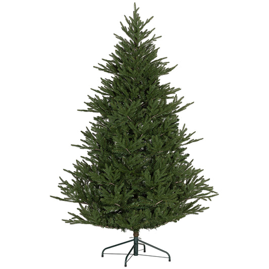 Kunstkerstboom – Nepkerstboom – Kerstboom Kunst – Decoratieve Kerstboom – Groene Kerstboom – 180 cm Hoog – 2380 Takpunten – Vlamvertragend – Metalen Standaard