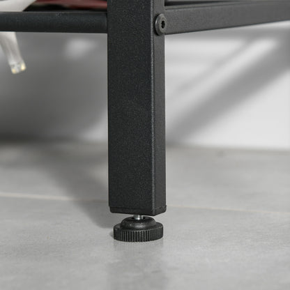 Kledingstandaard – Kapstok – Jassenrek – Schoenenrek – Garderoberek – Zwart – Compact 72x34x185 cm – 8 Haken en 2 Legplanken
