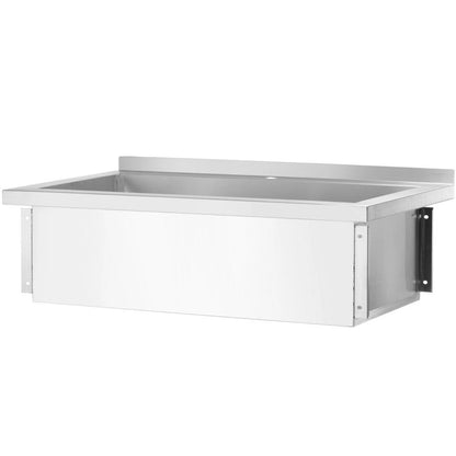 Spoelbak – Gootsteen – Wasbak – Keukenkraan – Horecabak – Roestvrij Staal – 800x600x850 mm – Verstelbare Poten