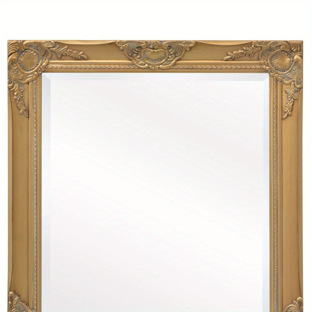 Barok Spiegel – Grote Wandspiegel – Full-Length Spiegel – Decoratieve Spiegel – Luxe Spiegel – 100x50 cm – Gouden Ornate Kunststof Frame