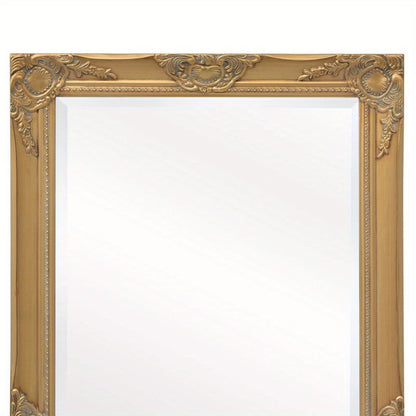 Barok Spiegel – Grote Wandspiegel – Full-Length Spiegel – Decoratieve Spiegel – Luxe Spiegel – 100x50 cm – Gouden Ornate Kunststof Frame
