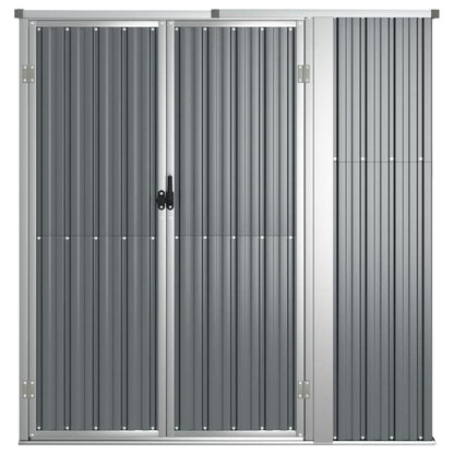 Tuinhuisje – Tuinschuur – Berging – Tuinberging – Tuinopslag – Metaal – Grijs – Weerbestendig – 161x89x161 cm – Stevig en Ruim