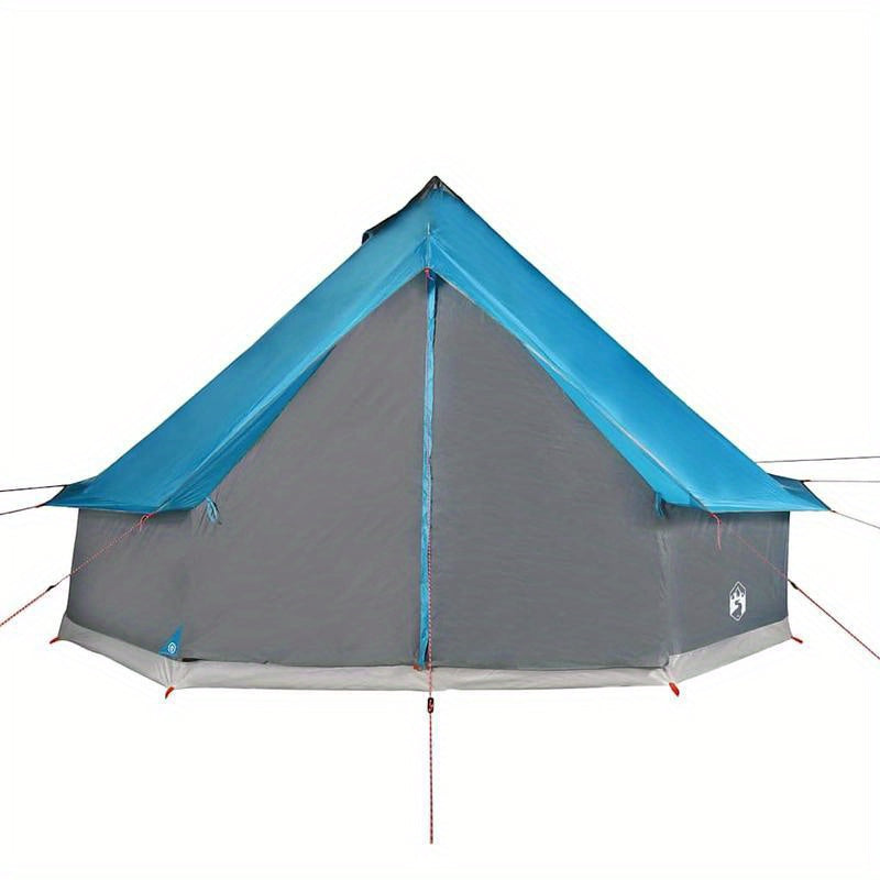 Tipitent – Familietent – Campingtent – Buitenfeest Tent – Pyramide Tent – Extra Ruim Voor 10 Personen – Waterafstotend Polyester Blauw