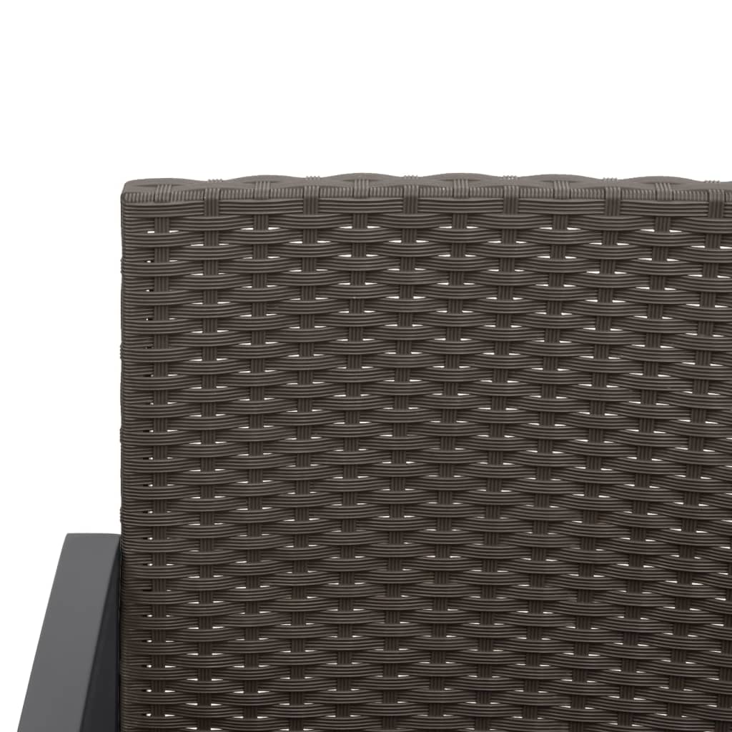 Tuinset hoekbank – loungeset – tuinmeubelen – tuin loungeset – buitenmeubilair – duurzaam staal frame – weerbestendig kunststof vlechtwerk – zwart – comfortabele dikke kussens