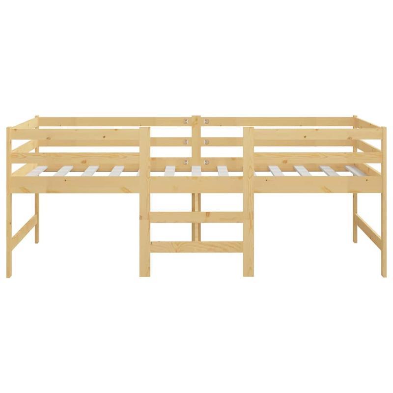 Bedframe – Eenpersoonsbed – Houten Bed – Massief Houten Frame – Kiefernhouten Bed – 90x200 cm – Duurzaam & Stevig